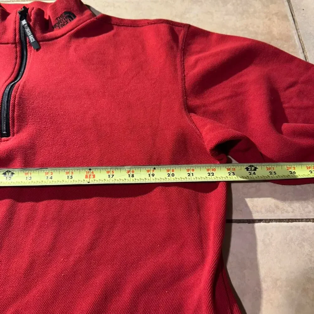 Vintage 90s Made In USA TNF Red Quarter Zip Size L in mens